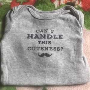 One piece long sleeve body suit